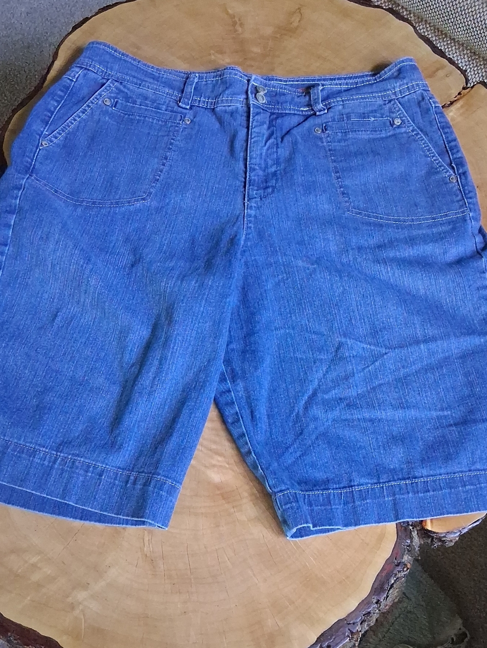 Style & Co. Blue Denim Bermuda Shorts